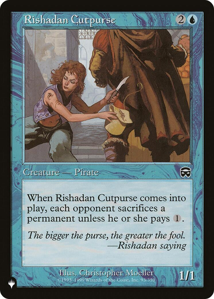 Image for Rishadan Cutpurse (93/350) (The List Reprints) - Magic: The Gathering
