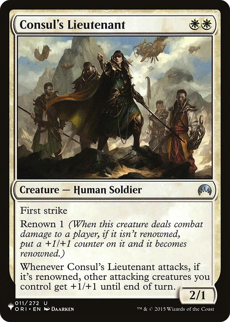 Image for Consul's Lieutenant (011/272) (The List Reprints) - Magic: The Gathering