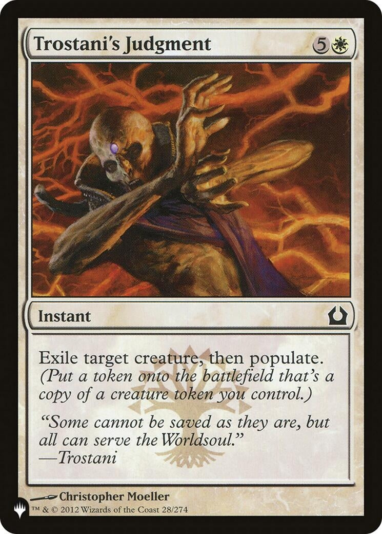 Image for Trostani's Judgment (28/274) (The List Reprints) - Magic: The Gathering