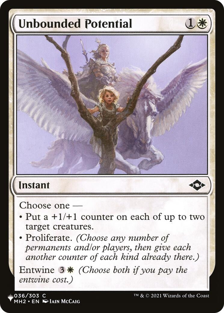 Image for Unbounded Potential (036/303) (The List Reprints) - Magic: The Gathering