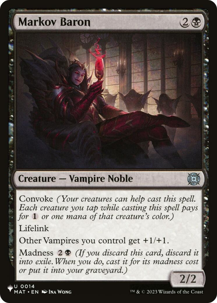 Image for Markov Baron (0014) (The List Reprints) - Magic: The Gathering