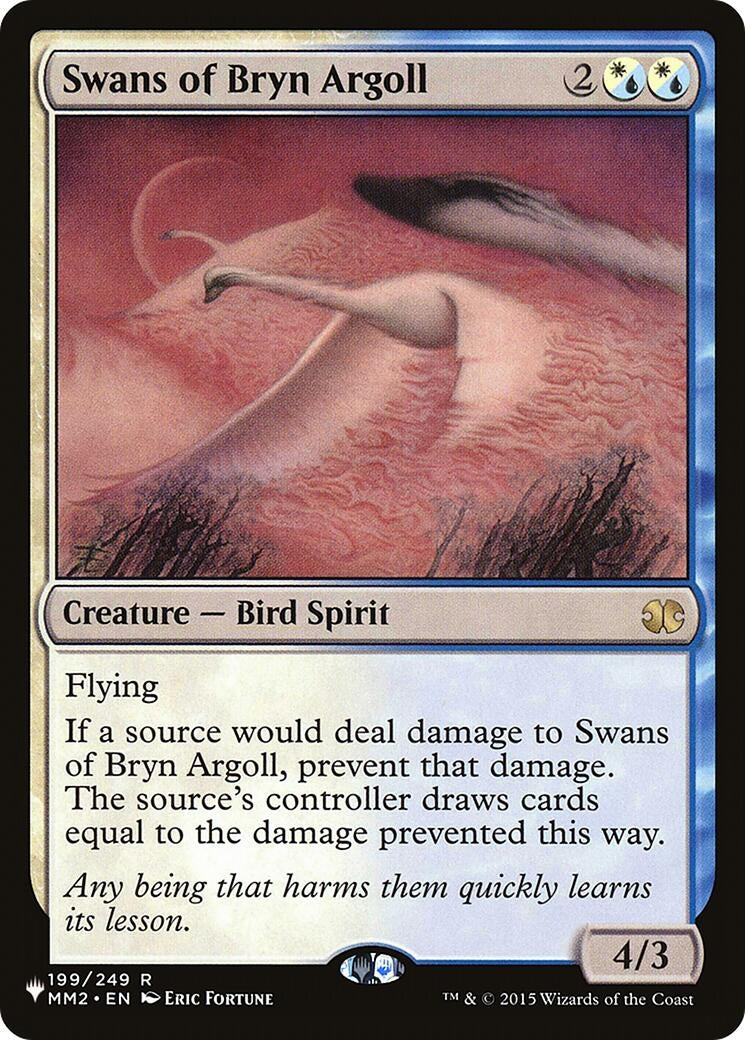 Image for Swans of Bryn Argoll (199/249) (The List Reprints) - Magic: The Gathering
