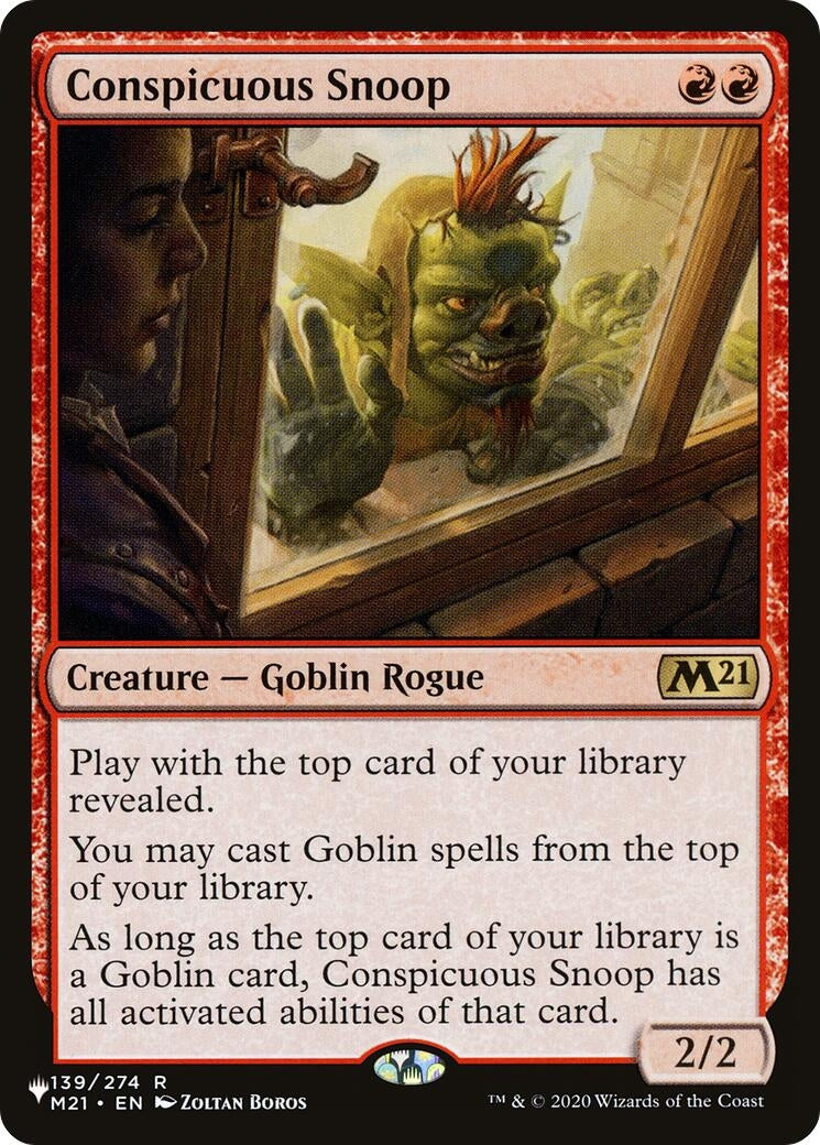 Image for Conspicuous Snoop (139/274) (The List Reprints) - Magic: The Gathering