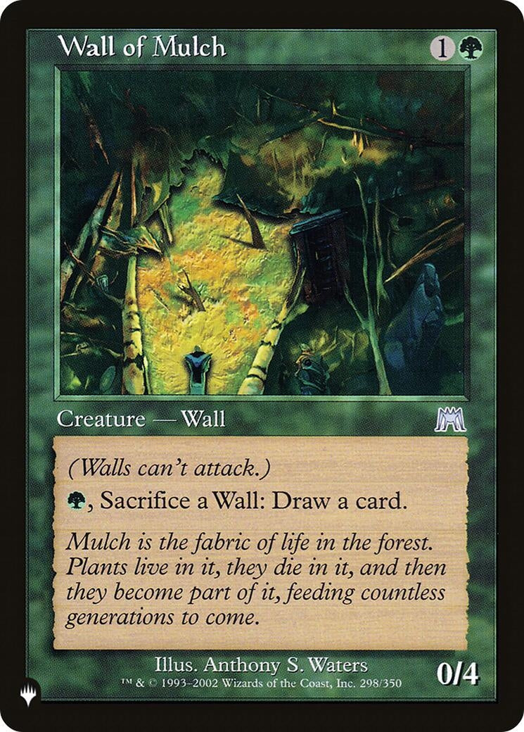 Image for Wall of Mulch (298/350) (The List Reprints) - Magic: The Gathering