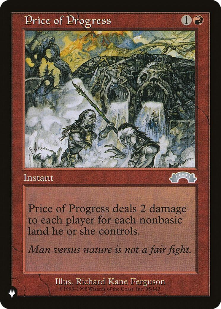Image for Price of Progress (EXO) (95/143) (The List Reprints) - Magic: The Gathering