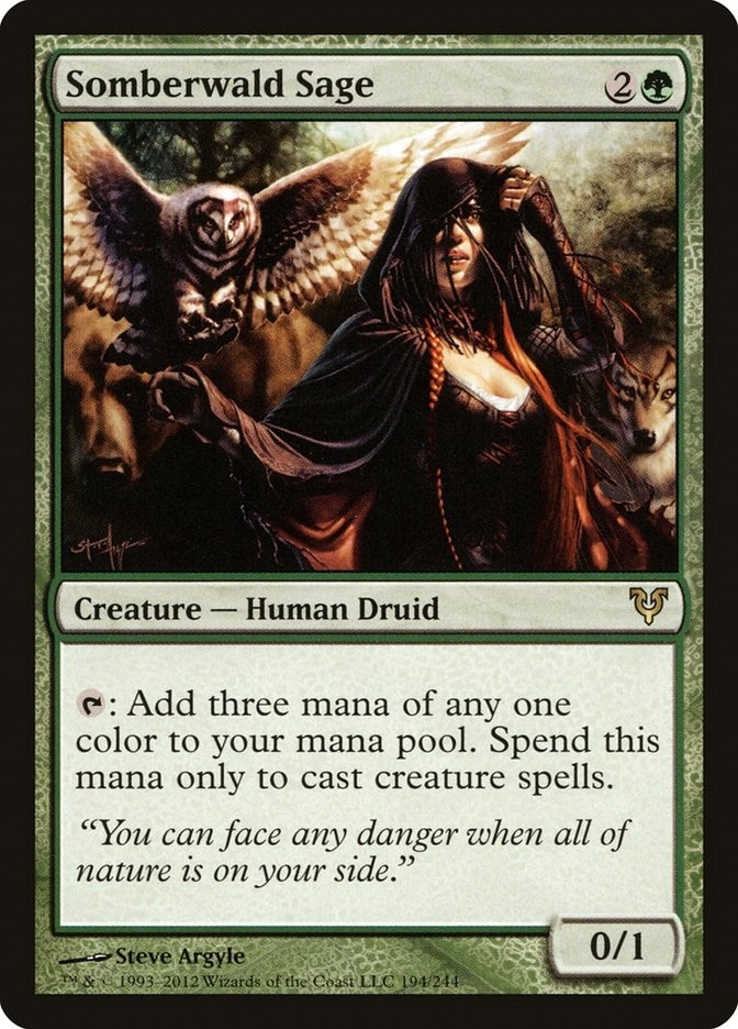 Image for Somberwald Sage (194) (Avacyn Restored) - Magic: The Gathering