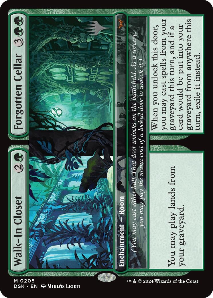 Image for Walk-In Closet // Forgotten Cellar (205) (Promo Pack: Duskmourn: House of Horror) - Magic: The Gathering