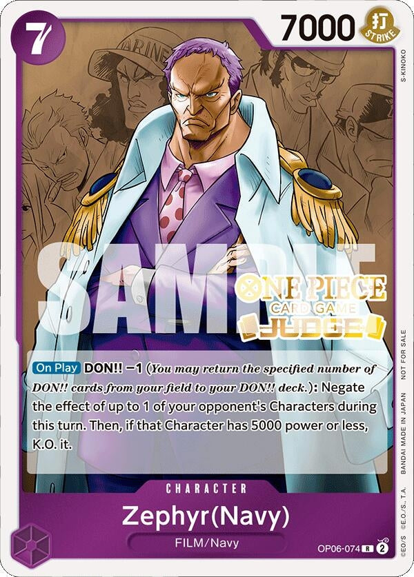 Image for Zephyr (Navy) (Judge Pack Vol. 4) (OP06-074) (One Piece Promotion Cards) - One Piece Card Game