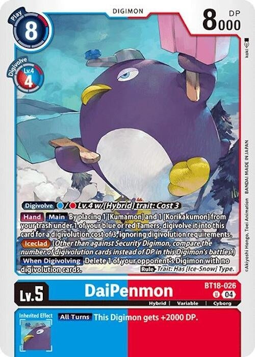 Image for DaiPenmon (BT18-026 U) (Release Special Booster 2.0) - Digimon Card Game