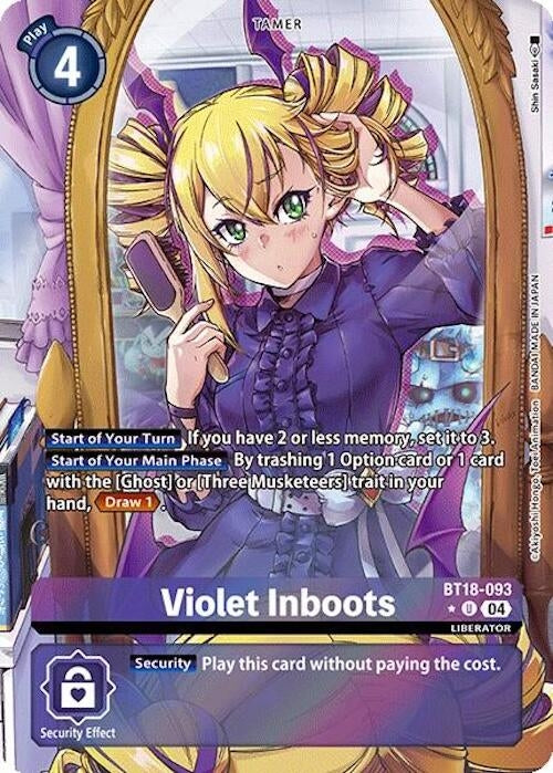 Image for Violet Inboots - BT18-093 (Alternate Art) (BT18-093 U) (Release Special Booster 2.0) - Digimon Card Game