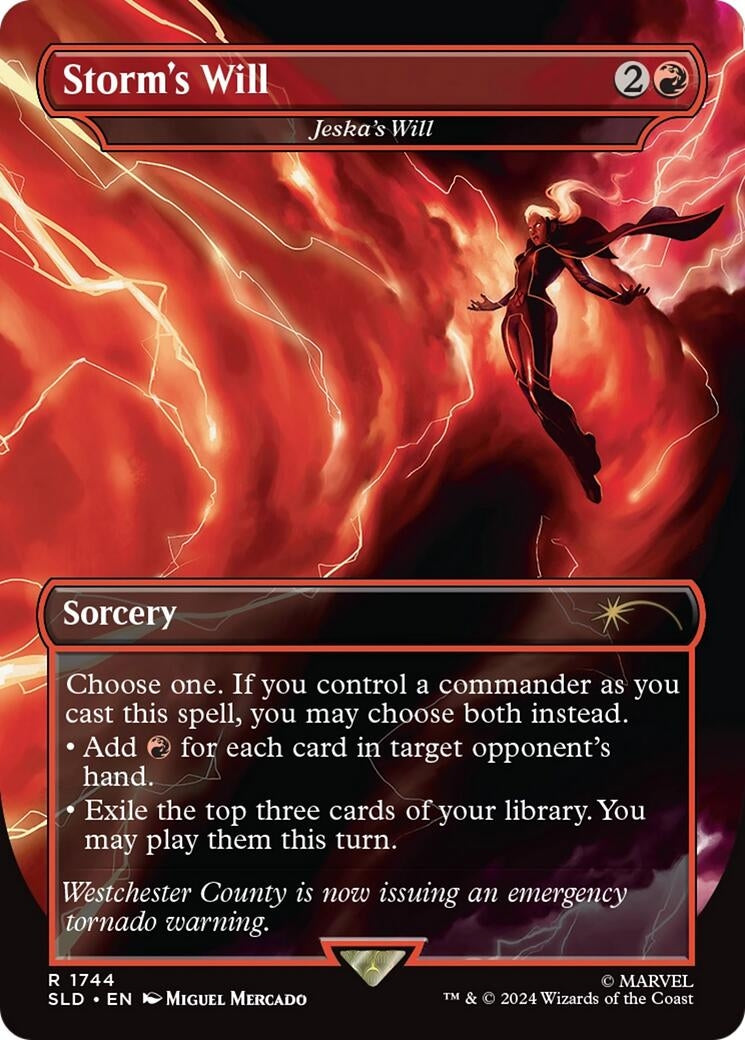 Image for Storm's Will - Jeska's Will (Rainbow Foil) (1744) (Secret Lair Drop Series) - Magic: The Gathering