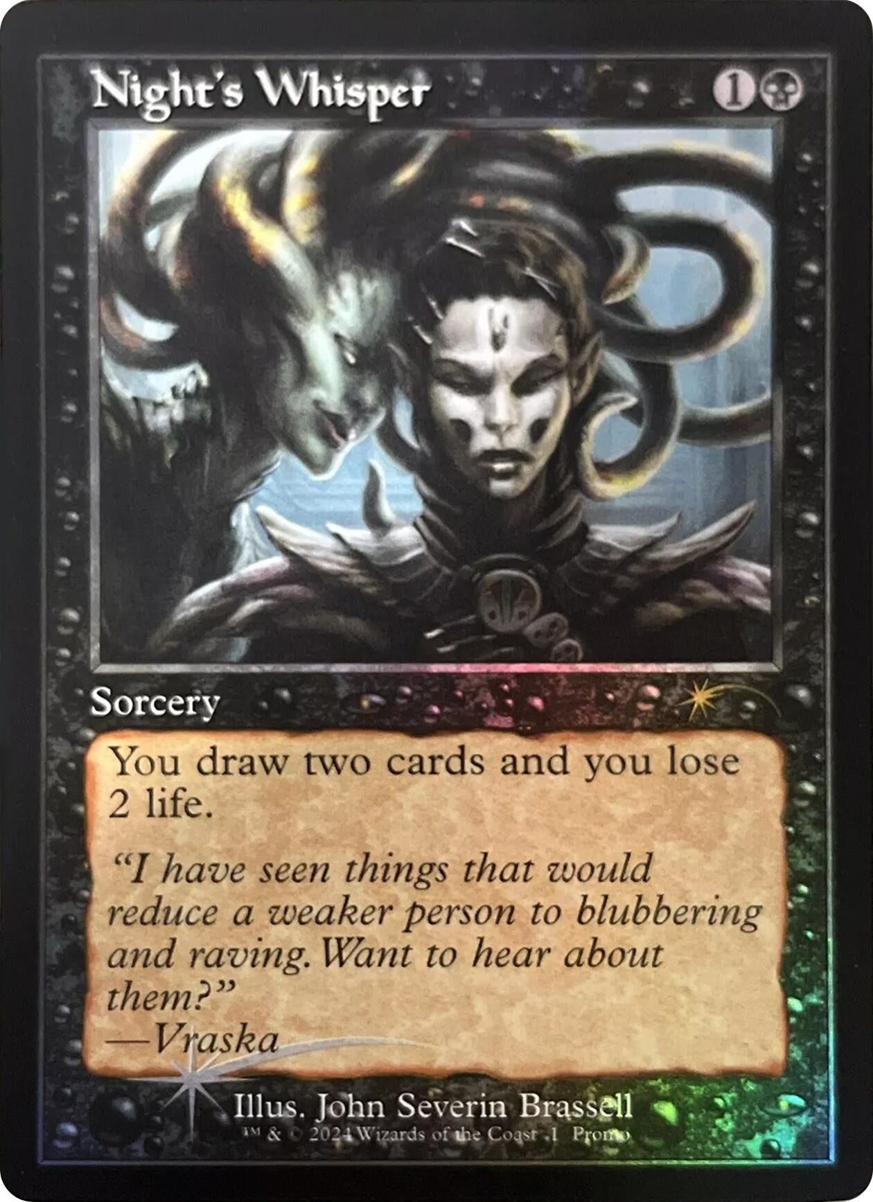 Image for Night's Whisper (Retro Frame) (1) (Open House Promos) - Magic: The Gathering