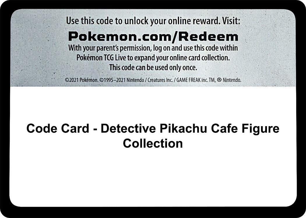 Image for Code Card - Detective Pikachu Cafe Figure Collection (Detective Pikachu) - Pokemon