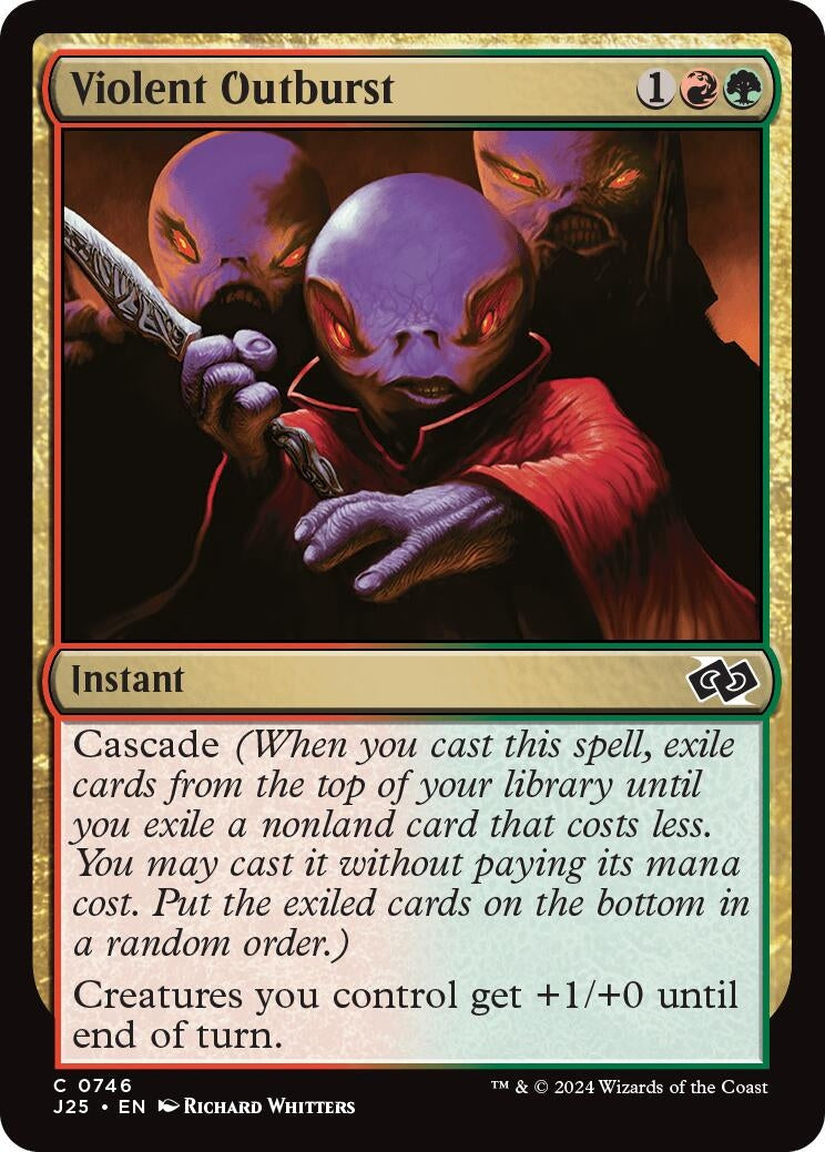 Image for Violent Outburst (746) (Foundations Jumpstart) - Magic: The Gathering