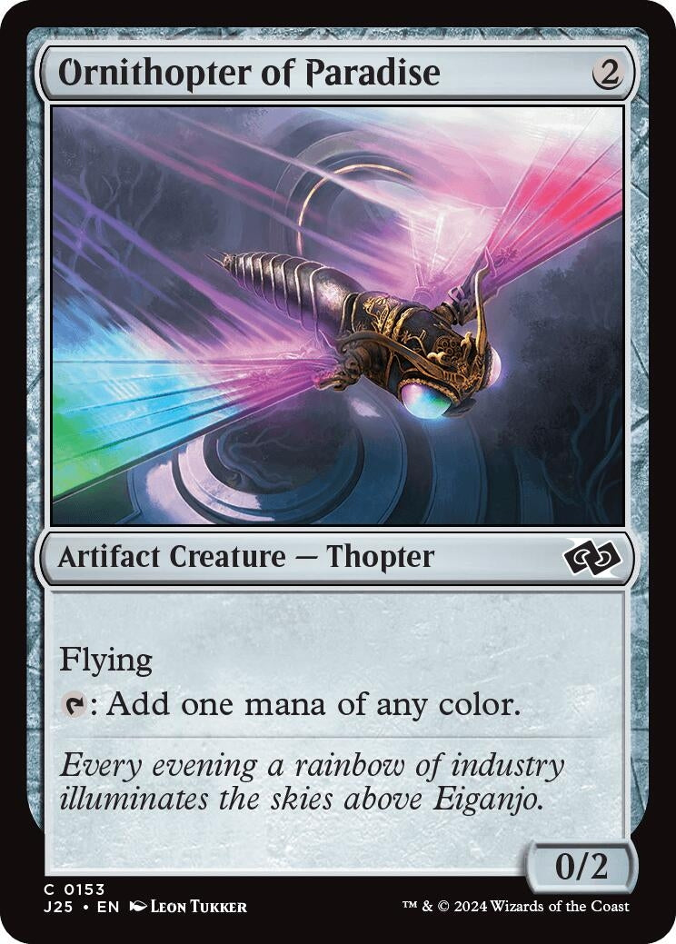 Image for Ornithopter of Paradise (153) (Foundations Jumpstart) - Magic: The Gathering