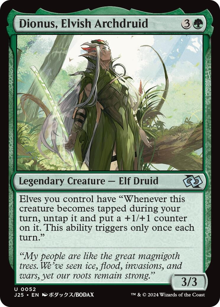 Image for Dionus, Elvish Archdruid (Anime) (52) (Foundations Jumpstart) - Magic: The Gathering