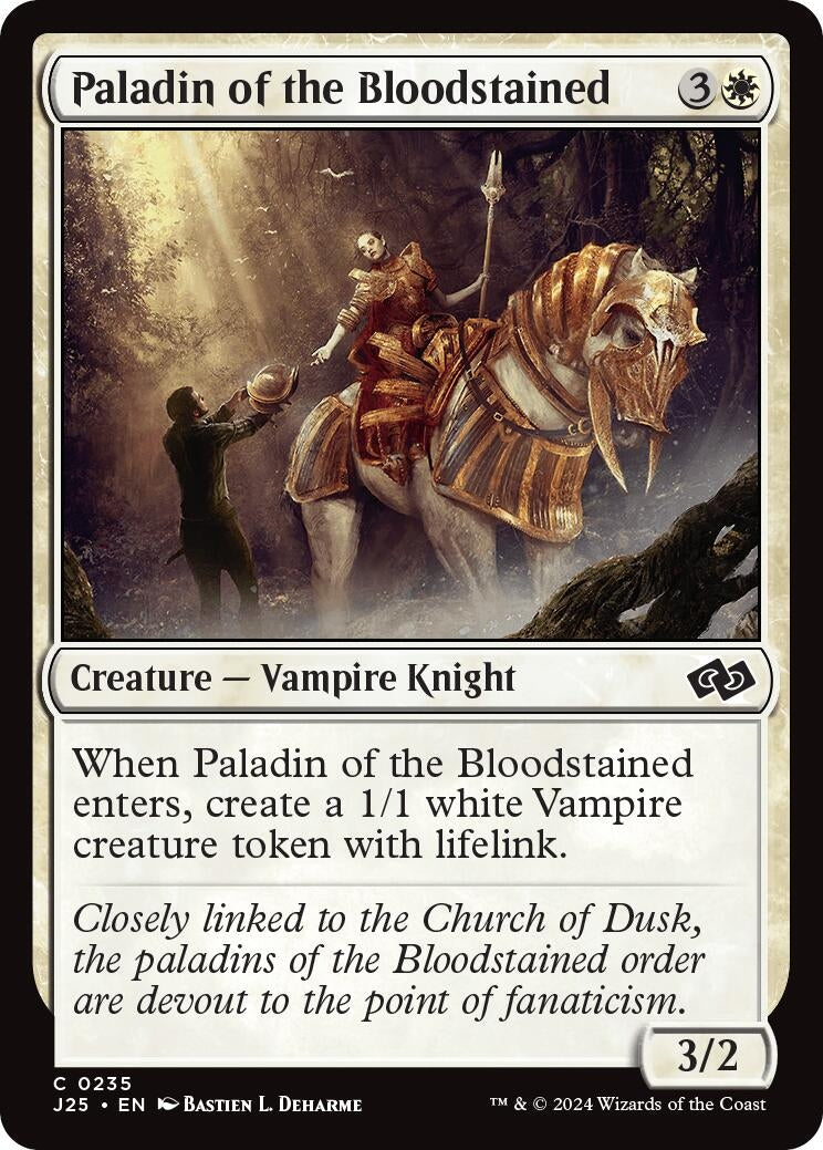 Image for Paladin of the Bloodstained (235) (Foundations Jumpstart) - Magic: The Gathering