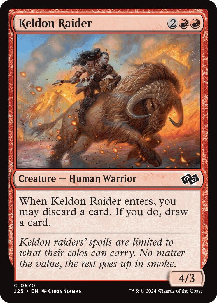 Image for Keldon Raider (570) (Foundations Jumpstart) - Magic: The Gathering
