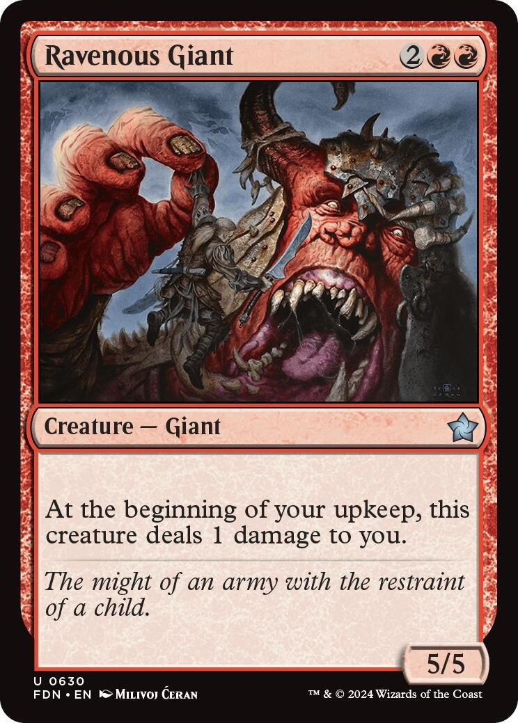 Image for Ravenous Giant (630) (Foundations) - Magic: The Gathering