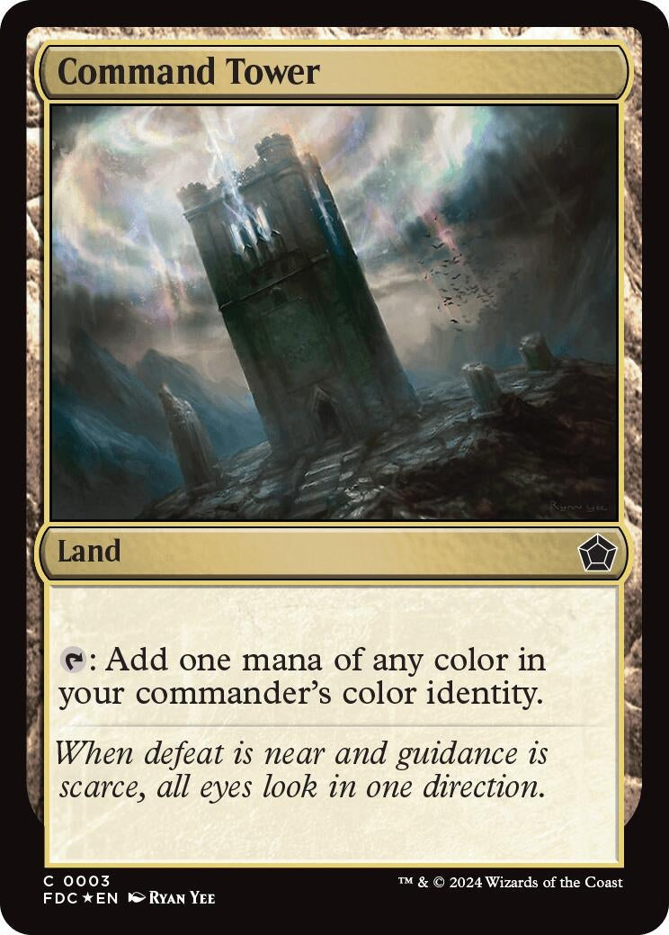 Image for Command Tower (3) (Commander: Foundations) - Magic: The Gathering
