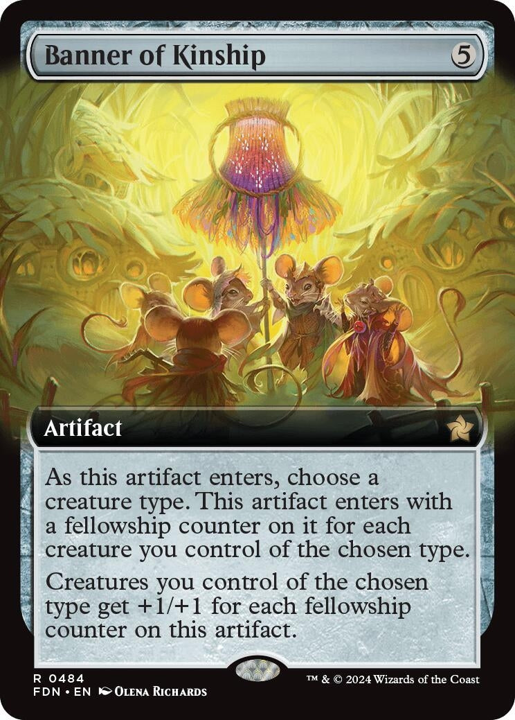 Image for Banner of Kinship (Extended Art) (484) (Foundations) - Magic: The Gathering