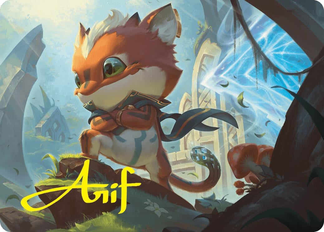 Image for Loot, Exuberant Explorer Art Card (12/54) (Gold-Stamped Signature) (12) (Art Series: Foundations) - Magic: The Gathering