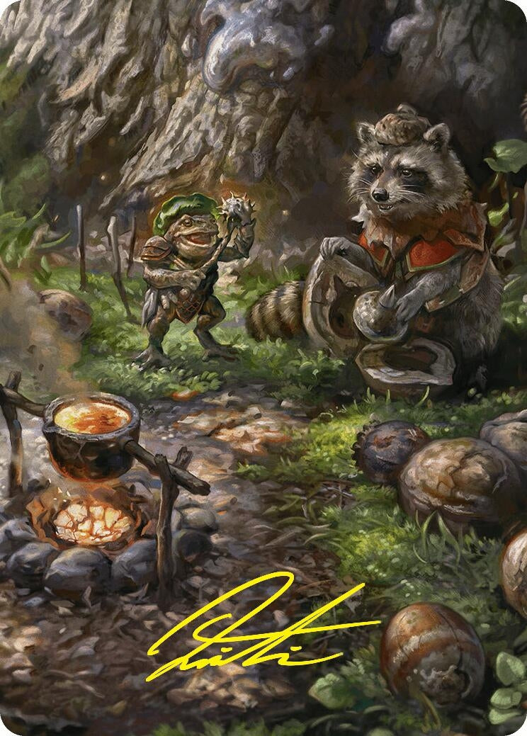 Image for Sylvan Scavenging Art Card (46/54) (Gold-Stamped Signature) (46) (Art Series: Foundations) - Magic: The Gathering
