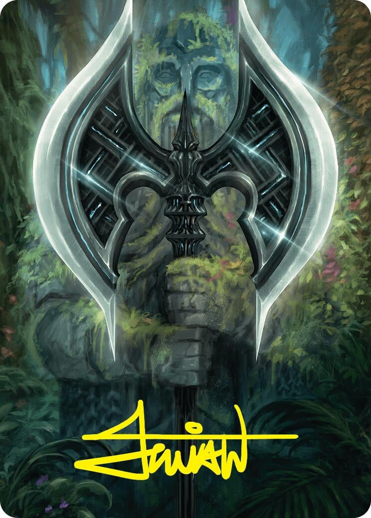 Image for Leyline Axe Art Card (49/54) (Gold-Stamped Signature) (49) (Art Series: Foundations) - Magic: The Gathering