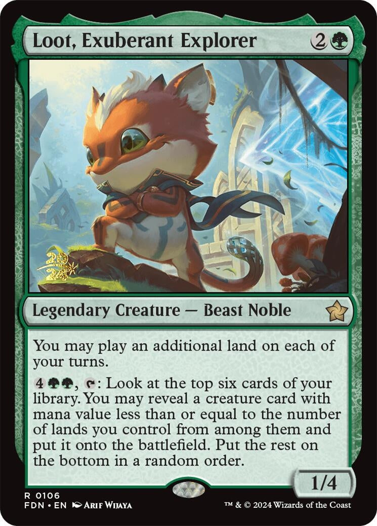 Image for Loot, Exuberant Explorer (106) (Prerelease Cards) - Magic: The Gathering
