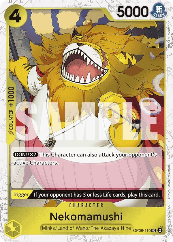 Image for Nekomamushi (Jolly Roger Foil) (OP06-110) (Premium Booster -The Best-) - One Piece Card Game