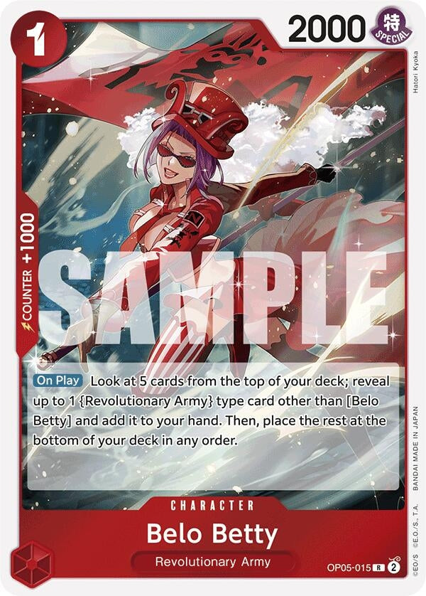 Image for Belo Betty (OP05-015) (Reprint) (OP05-015) (Premium Booster -The Best-) - One Piece Card Game