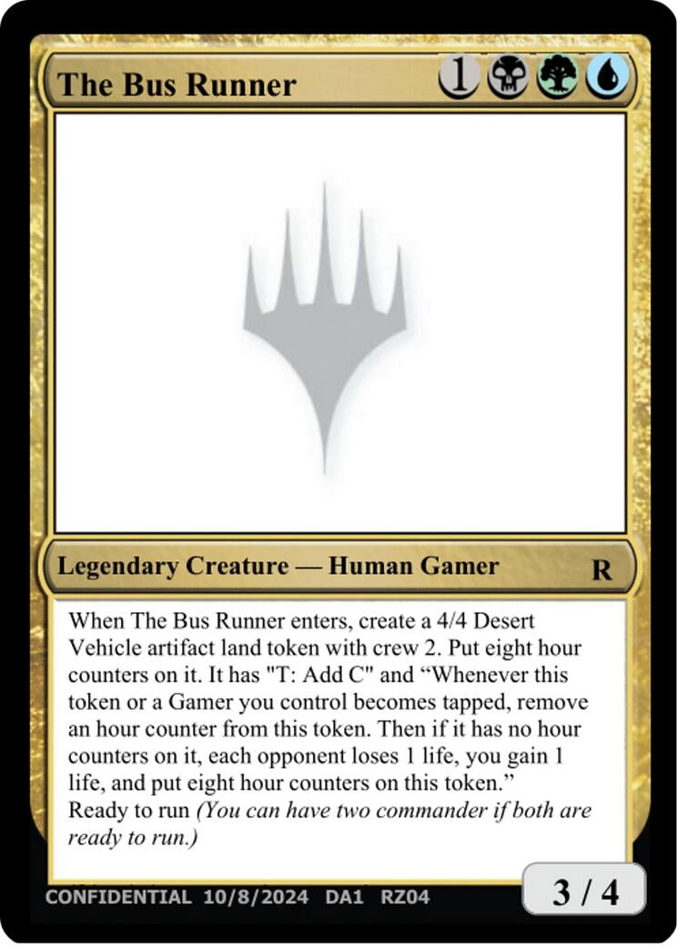 Image for The Bus Runner (Un-Known Event Playtest Cards) - Magic: The Gathering
