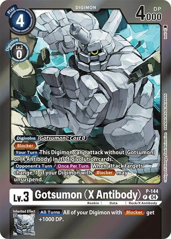 Image for Gotsumon (X Antibody) (Reprint) (P-144 P) (Special Limited Set) - Digimon Card Game