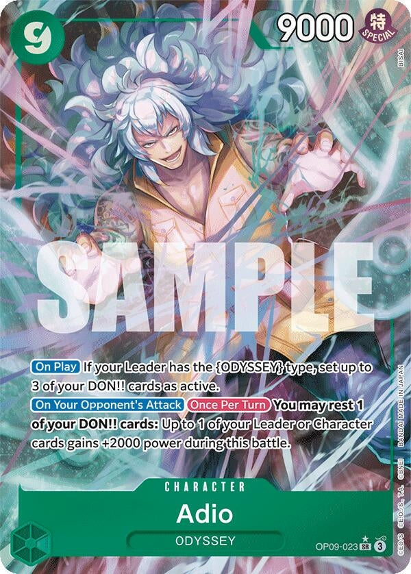 Image for Adio (Parallel) (OP09-023) (Emperors in the New World) - One Piece Card Game