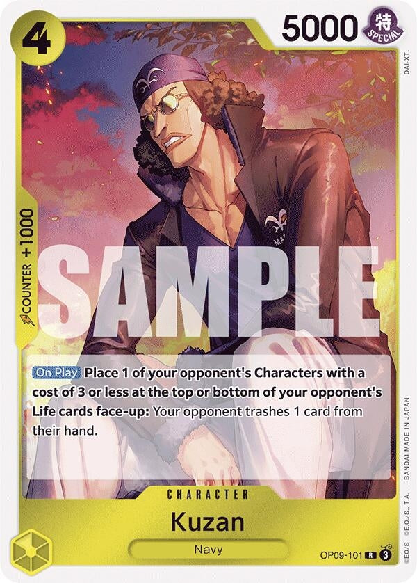 Image for Kuzan (OP09-101) (Emperors in the New World) - One Piece Card Game