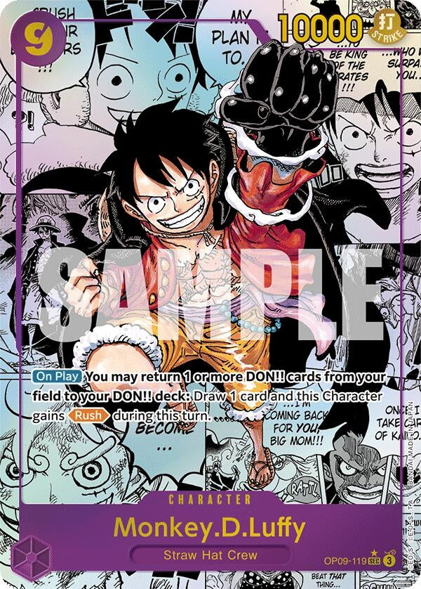 Image for Monkey.D.Luffy (119) (Manga) (OP09-119) (Emperors in the New World) - One Piece Card Game