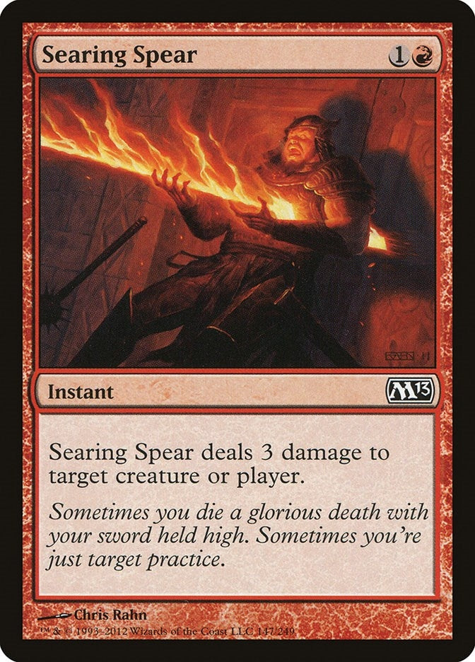 Image for Searing Spear (147) (Magic 2013 (M13)) - Magic: The Gathering