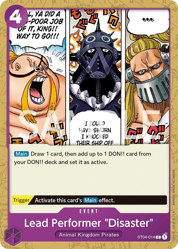 Image for Lead Performer "Disaster" (ST04-014) (Revision Pack Cards) - One Piece Card Game