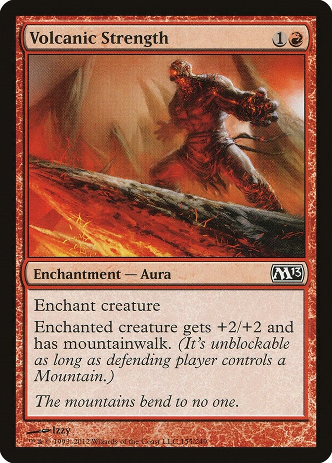 Image for Volcanic Strength (155) (Magic 2013 (M13)) - Magic: The Gathering