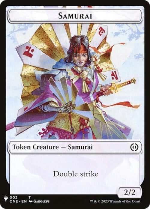 Image for Samurai // Clue Double-Sided Token (2 // 40) (The List Reprints) - Magic: The Gathering