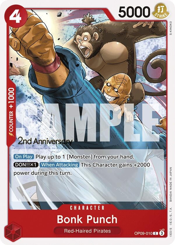 Image for Bonk Punch (OP09-010) (Emperors in the New World: 2nd Anniversary Tournament Cards) - One Piece Card Game