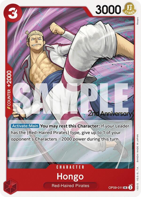 Image for Hongo (OP09-011) (Emperors in the New World: 2nd Anniversary Tournament Cards) - One Piece Card Game