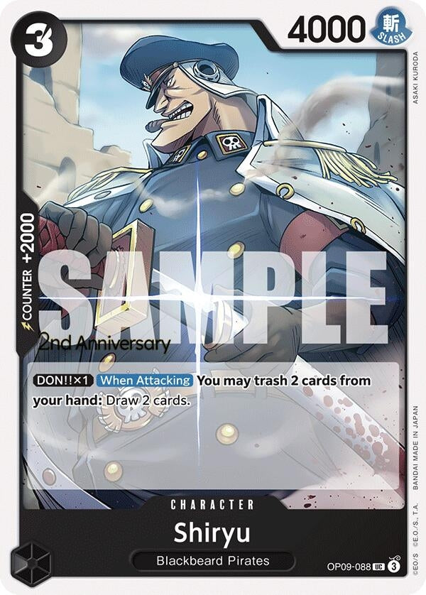 Image for Shiryu (OP09-088) (Emperors in the New World: 2nd Anniversary Tournament Cards) - One Piece Card Game