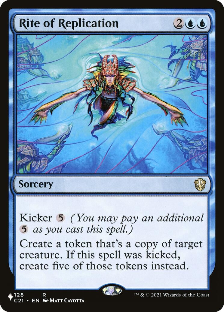Image for Rite of Replication (C21) (128/081) (The List Reprints) - Magic: The Gathering