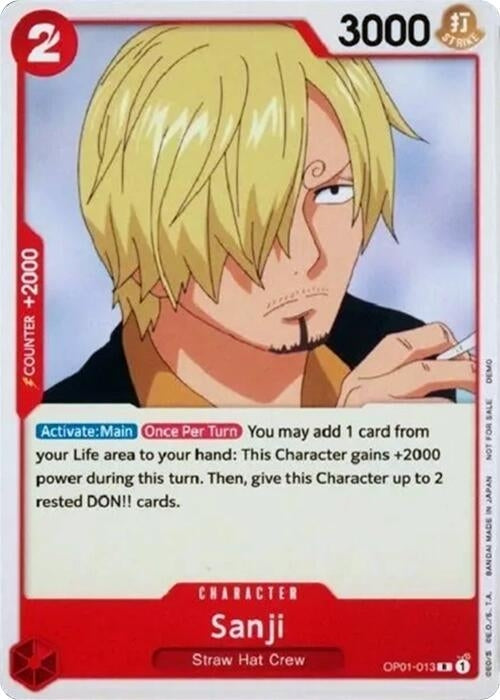 Image for Sanji (OP01-013) (One Piece Demo Deck Cards) - One Piece Card Game
