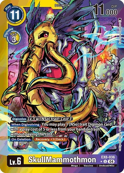 Image for SkullMammothmon (Limited Foil) (EX8-036 U) (Chain of Liberation) - Digimon Card Game