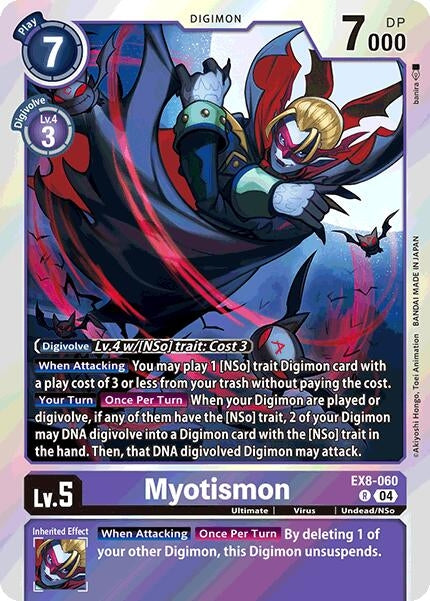 Image for Myotismon (EX8-060 R) (Chain of Liberation) - Digimon Card Game