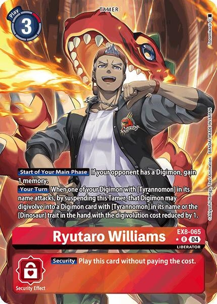 Image for Ryutaro Williams (Alternate Art) (EX8-065 R) (Chain of Liberation) - Digimon Card Game