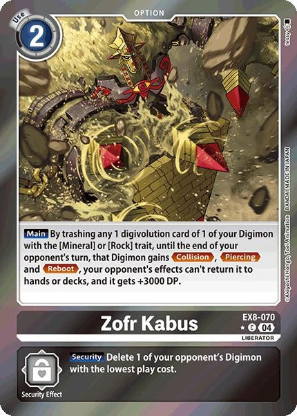 Image for Zofr Kabus (Limited Foil) (EX8-070 C) (Chain of Liberation) - Digimon Card Game