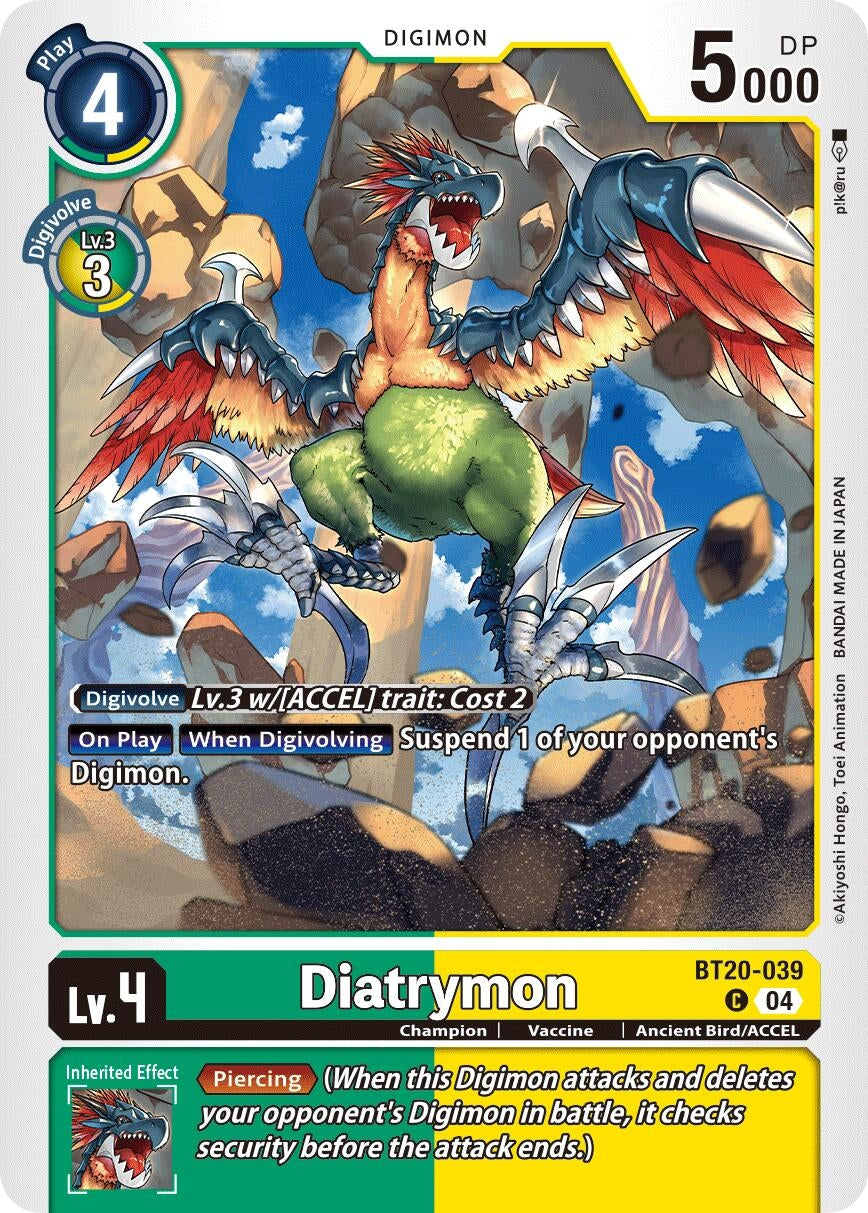 Image for Diatrymon (BT20-039 C) (Release Special Booster 2.5) - Digimon Card Game